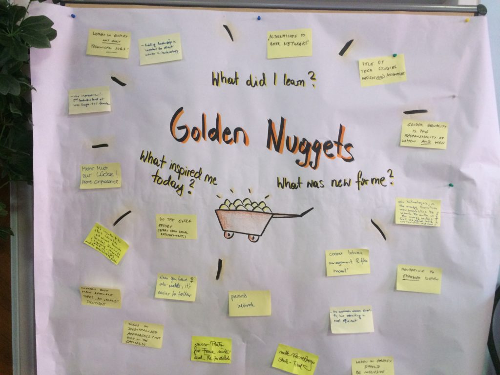 Poster with insights (“golden nuggets”) by participants © Astrid Reinprecht/ÖGUT